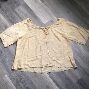 Women’s Yellow Linen Blouse 💛